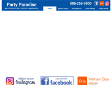 Tablet Screenshot of partyparadise.com